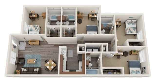Room in 4 Bedroom 4 Bathroom | D2 main photo
