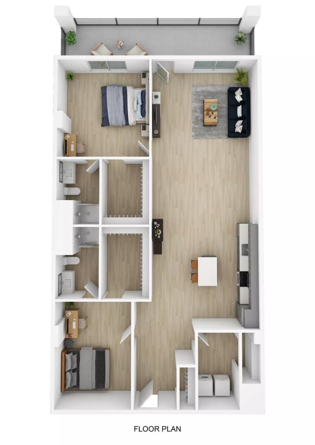 Room in 2 Bedroom 2 Bathroom | 2/2 A main photo