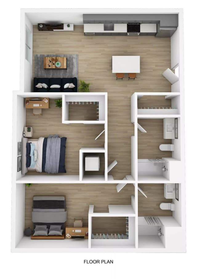 Room in 2 Bedroom 2 Bathroom | 2/2 E main photo
