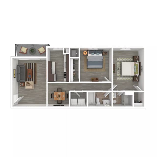 Room in 2 Bedroom 2 Bathroom | 2x2 Tier 1 main photo