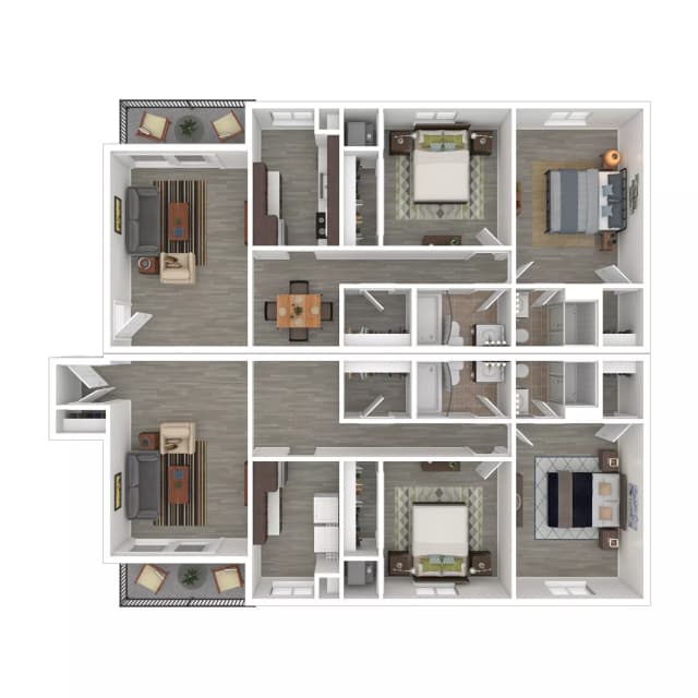 Room in 4 Bedroom 4 Bathroom | 4x4 Tier 1 main photo