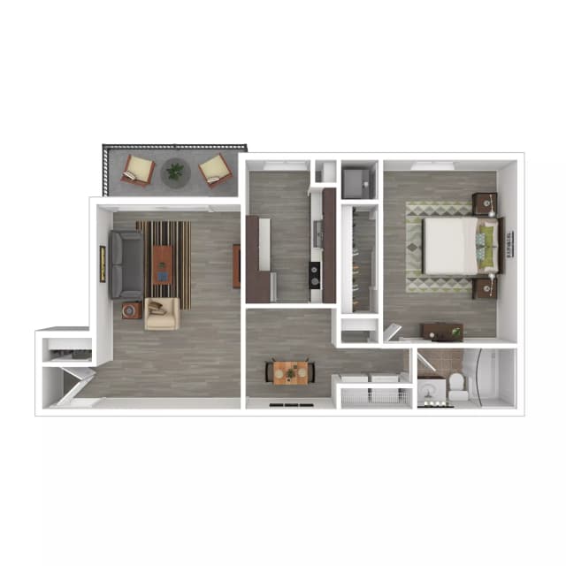 1 Bedroom 1 Bathroom | 1x1 Tier 3 main photo