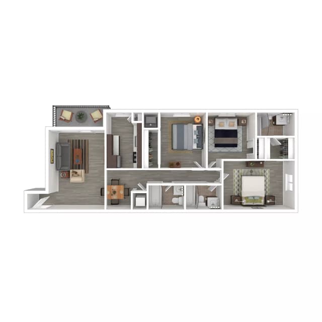 Room in 3 Bedroom 3 Bathroom | 3x3 Tier 1 main photo