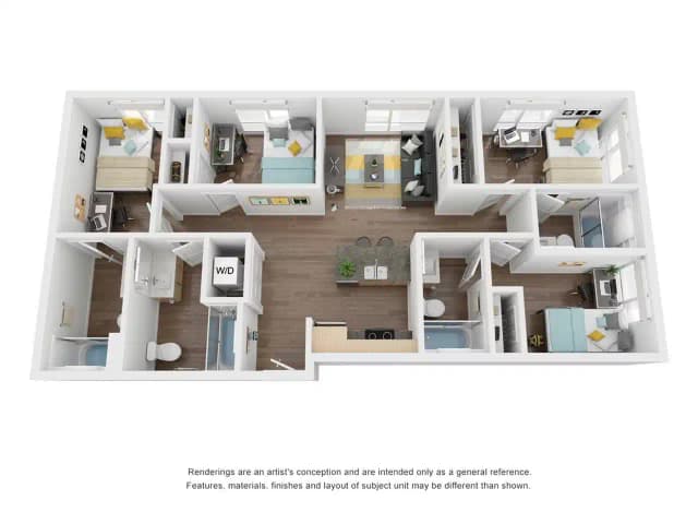 D1 - 4 Bedroom 4 Bathroom Apartment main photo