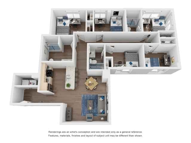 E1 - 5 Bedroom 3 Bathroom Apartment main photo