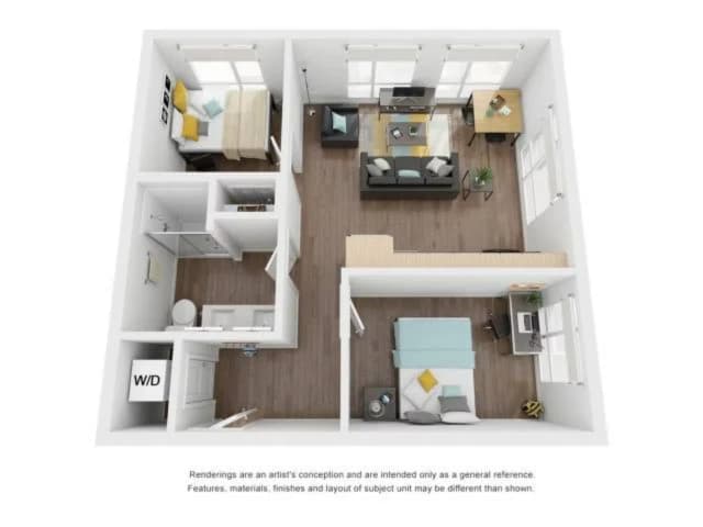 B1 - 2 Bedroom 1 Bathroom Apartment main photo