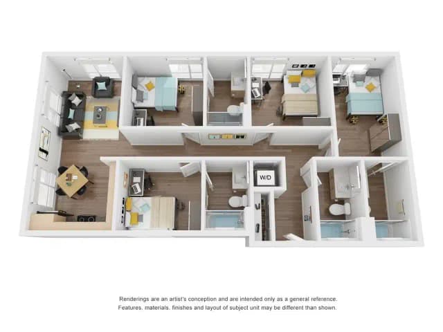 D3 - 4 Bedroom 4 Bathroom Apartment main photo