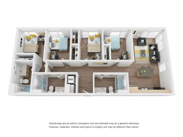 D6 - 4 Bedroom 4 Bathroom Apartment main photo