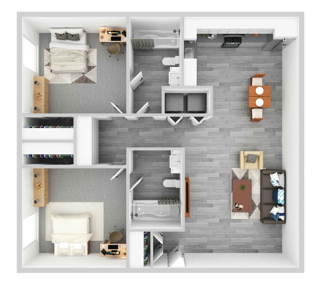 2 Bed Furn Premium | Room in 2 Bedroom 2 Bathroom main photo