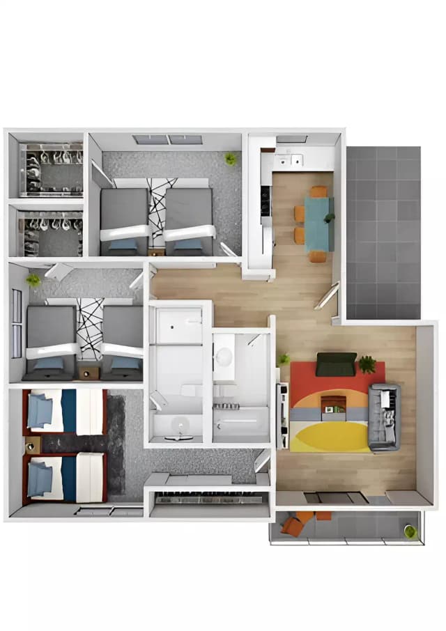 Room in 3 Bedroom 2 Bathroom main photo