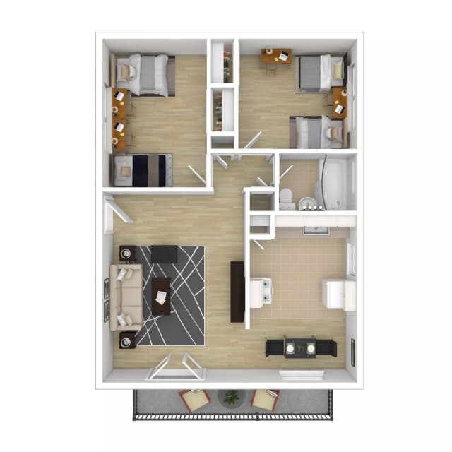 Room in 2 Bedroom 1 Bathroom | 6588 Trigo 10 (DBL/DBL) main photo