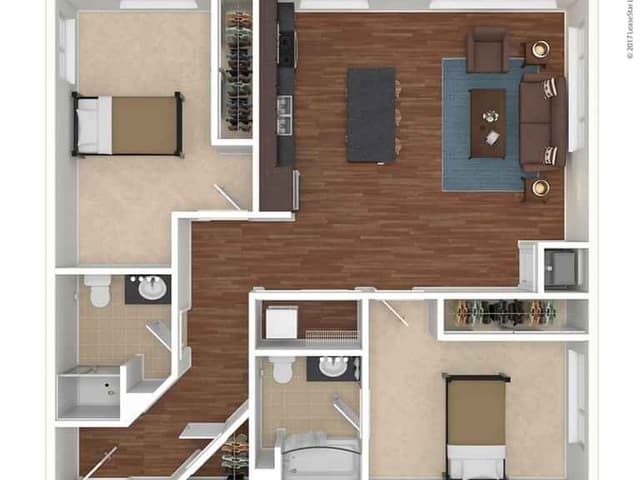 2 Bed 2 Bath Deluxe main photo