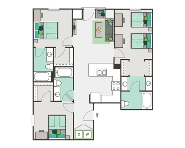 Room in 3 Bedroom 3 Bathroom | C2 main photo
