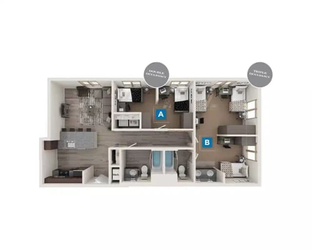 Bristol Room in 2 Bedroom 2 Bathroom main photo