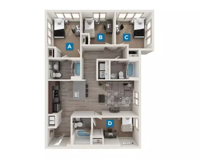 Derby Room in 4 Bedroom 3 Bathroom main photo