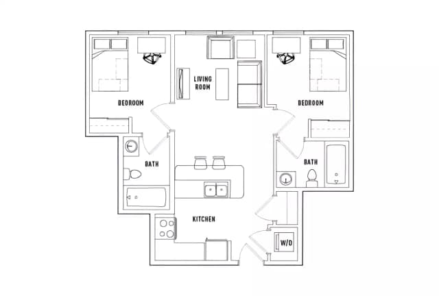 Room in 2 Bed - 2 Bath A main photo