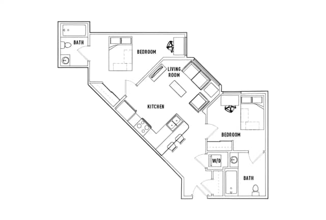 Room in 2 Bed - 2 Bath B main photo