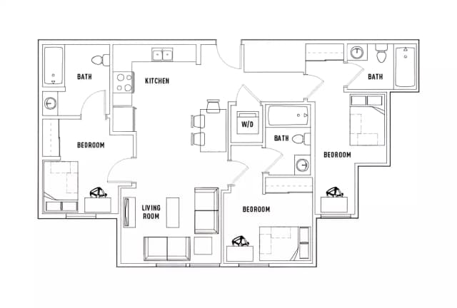 Room in 3 Bed - 3 Bath B main photo