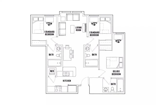 Room in 3 Bed - 3 Bath C main photo