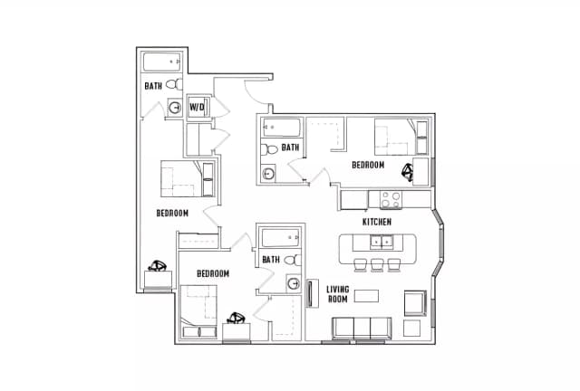 Room in 3 Bed - 3 Bath F main photo