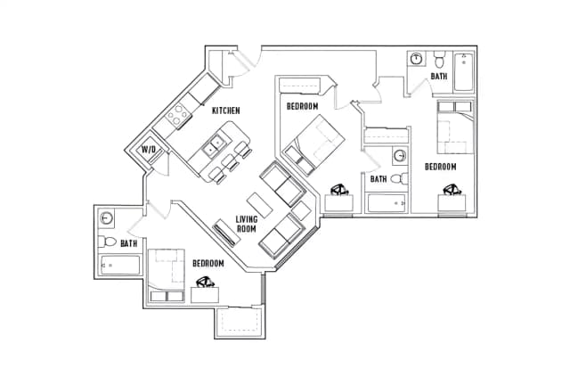 Room in 3 Bed - 3 Bath E main photo