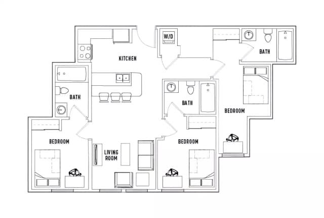 Room in 3 Bed - 3 Bath A main photo