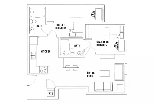 Room in 2 Bed - 2 Bath C main photo