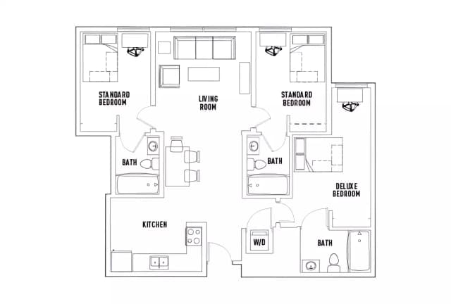 Room in 3 Bed - 3 Bath A main photo