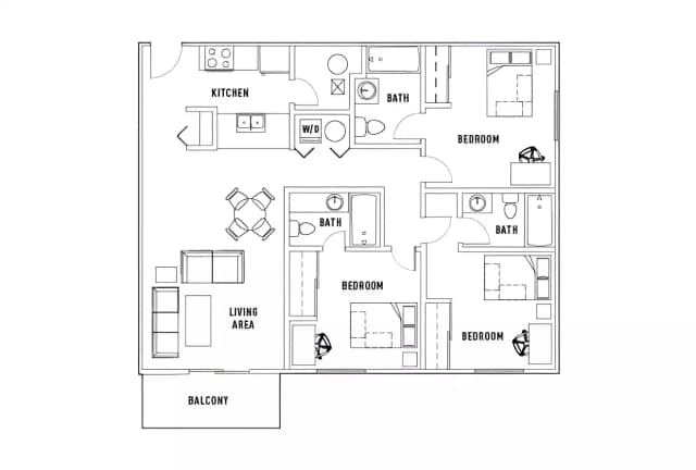 Room in 3 Bed - 3 Bath Norte main photo