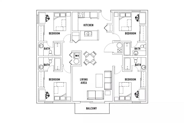 Room in 4 Bed - 4 Bath Oeste main photo