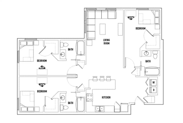 Room in 3 Bed - 3 Bath main photo