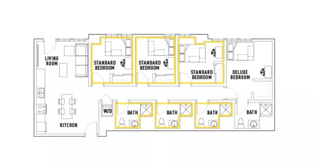 Room in 4 Bed - 4 Bath H main photo