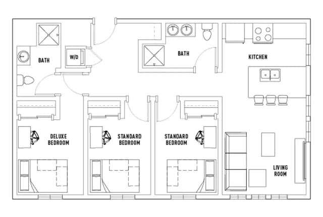 Room in 3 Bed - 2 Bath C main photo