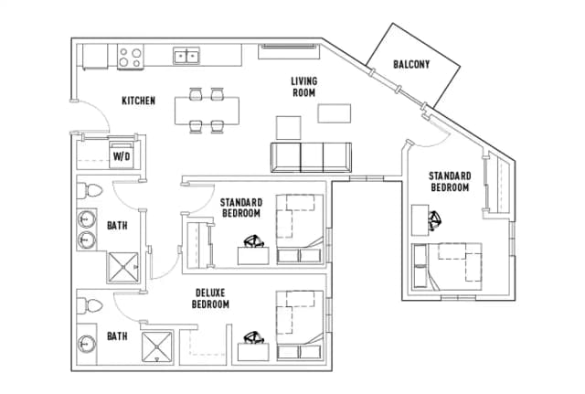 Room in 3 Bed - 2 Bath E main photo