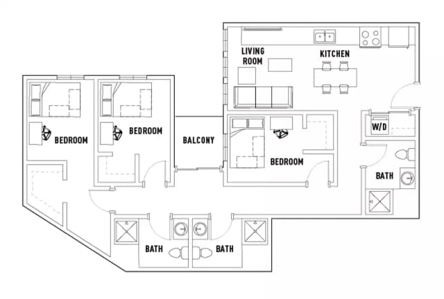 Room in 3 Bed - 3 Bath D main photo