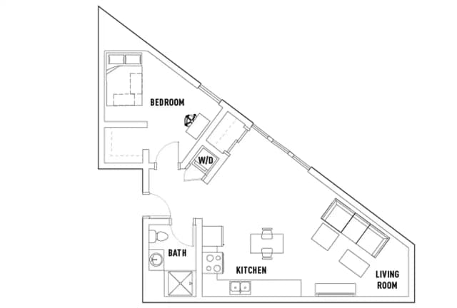 1 Bed - 1 Bath B main photo