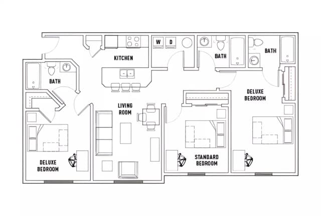 Room in 3 Bed - 3 Bath A main photo