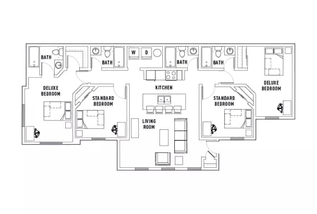 Room in 4 Bed - 4 Bath A main photo