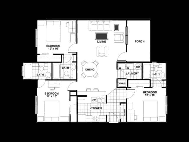 Room in 3 Bedroom 3 Bathroom main photo