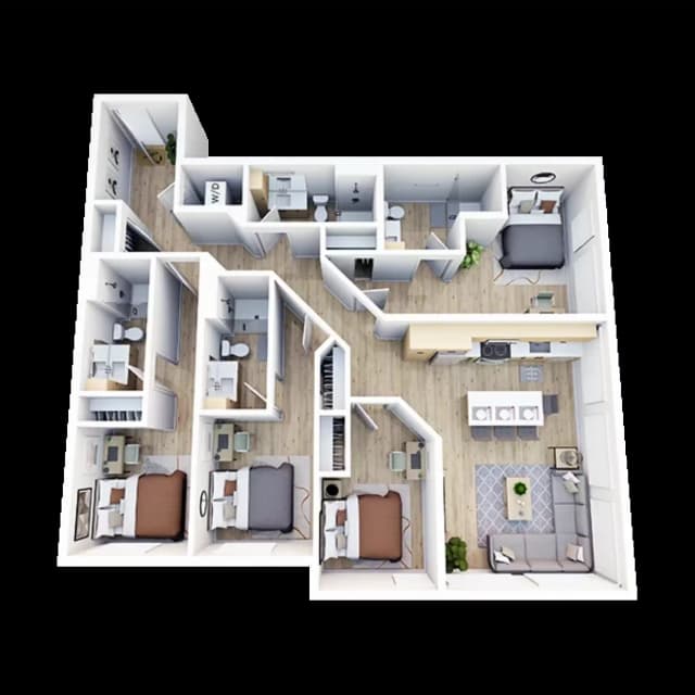 Room in 4 Bedroom 4 Bathroom | D7 main photo