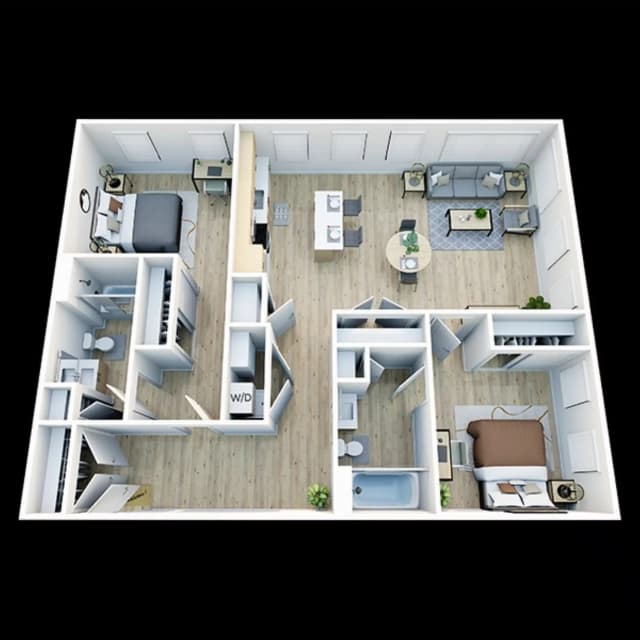 Room in 2 Bedroom 2 Bathroom | B1 main photo