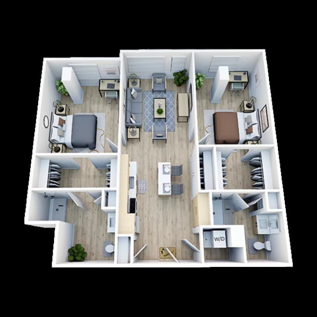 Room in 2 Bedroom 2 Bathroom | B10 main photo