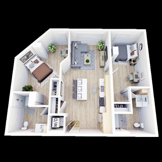Room in 2 Bedroom 2 Bathroom | B16 main photo