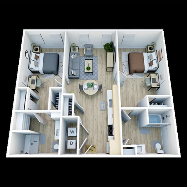 Room in 2 Bedroom 2 Bathroom | B7 main photo