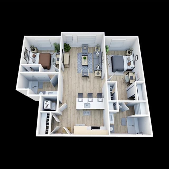 Room in 2 Bedroom 2 Bathroom | B2 main photo