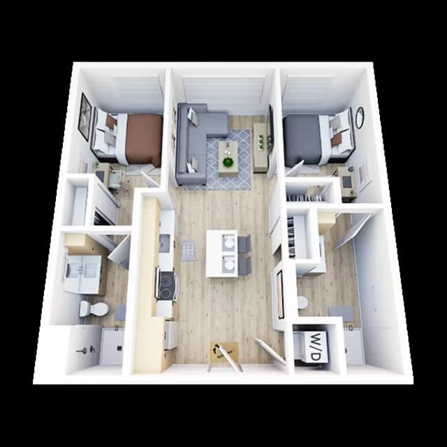 Room in 2 Bedroom 2 Bathroom | B14 main photo