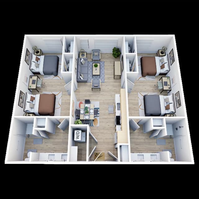 Room in 2 Bedroom 2 Bathroom | B4 main photo