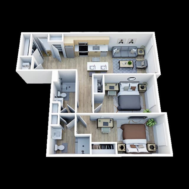 Room in 2 Bedroom 2 Bathroom | B9 main photo