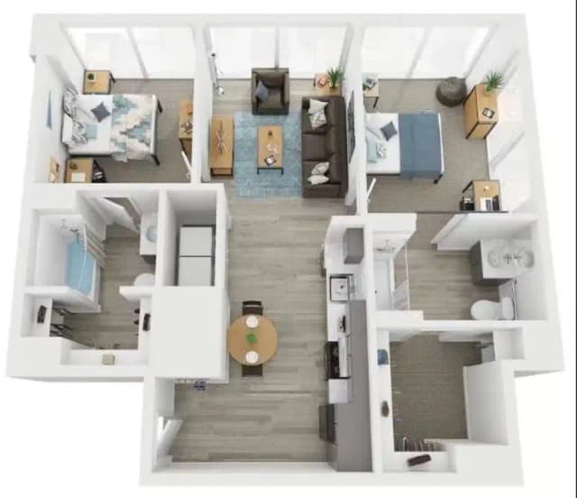 Room in 2 Bedroom 2 Bathroom | B2 main photo