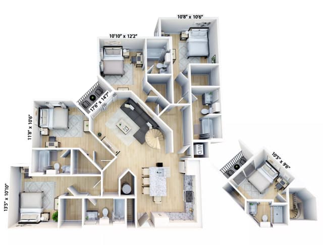 Room in 5 Bedroom 5 Bathroom | D3-M main photo